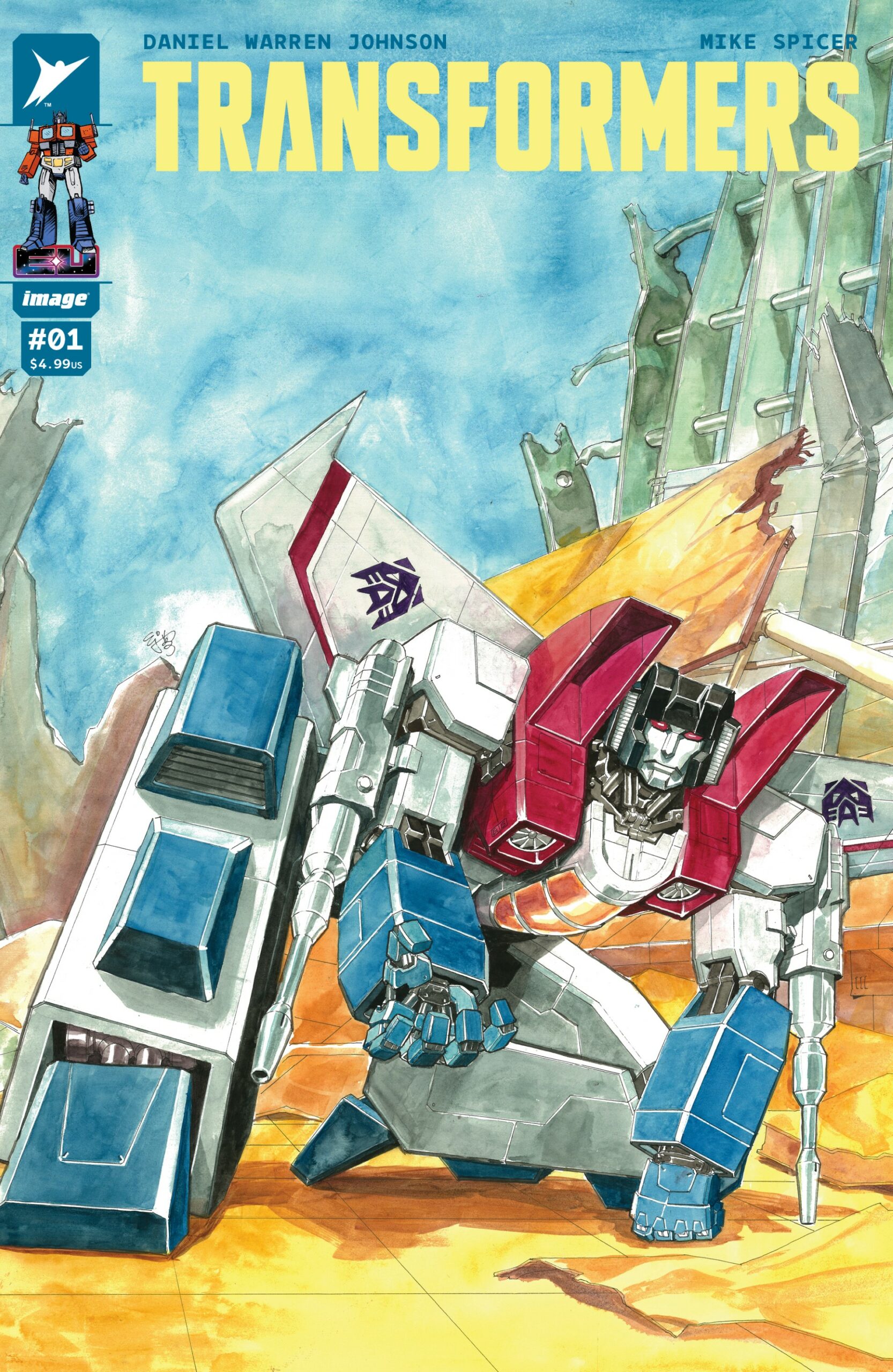 Skybound Entertainment Transformers 1 EJ Su Cover TransMissions